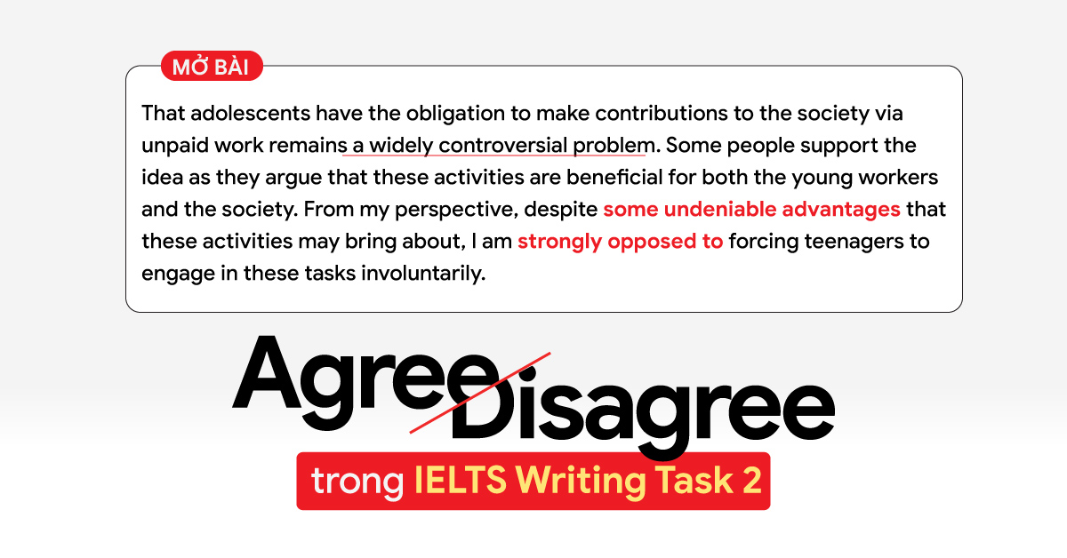 Cách viết Agree or Disagree essay trong IELTS Writing Task 2 – Phần 1