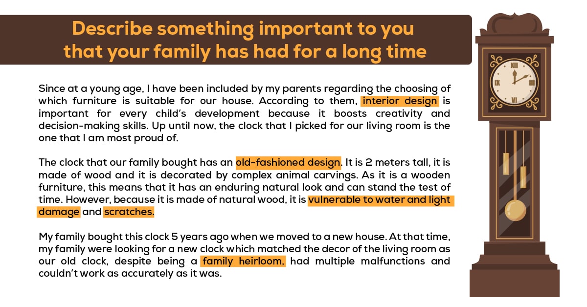 Từ vựng IELTS Speaking Part 2 chủ đề Furniture Topic Describe