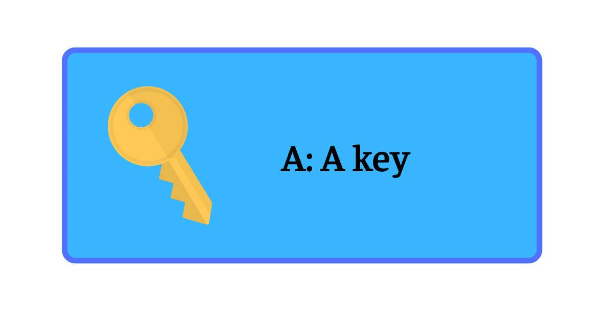 A key