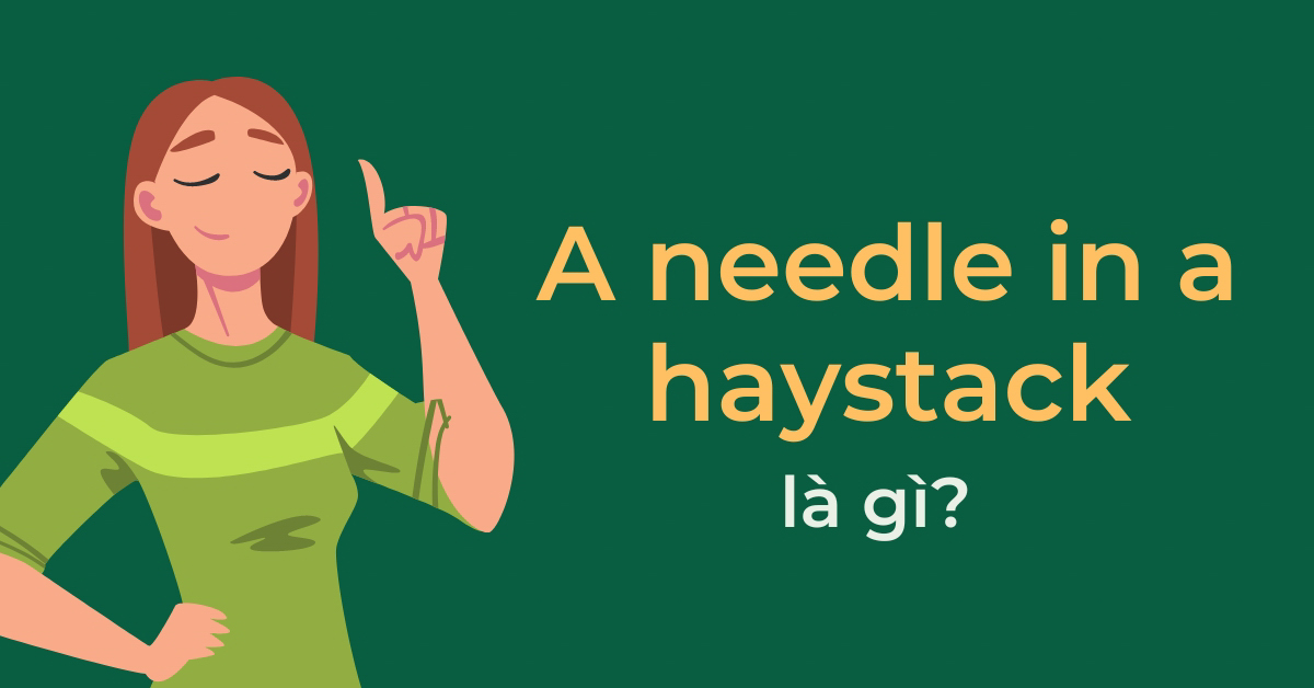 Chi tiết nghĩa và cách dùng của thành ngữ A needle in a haystack
