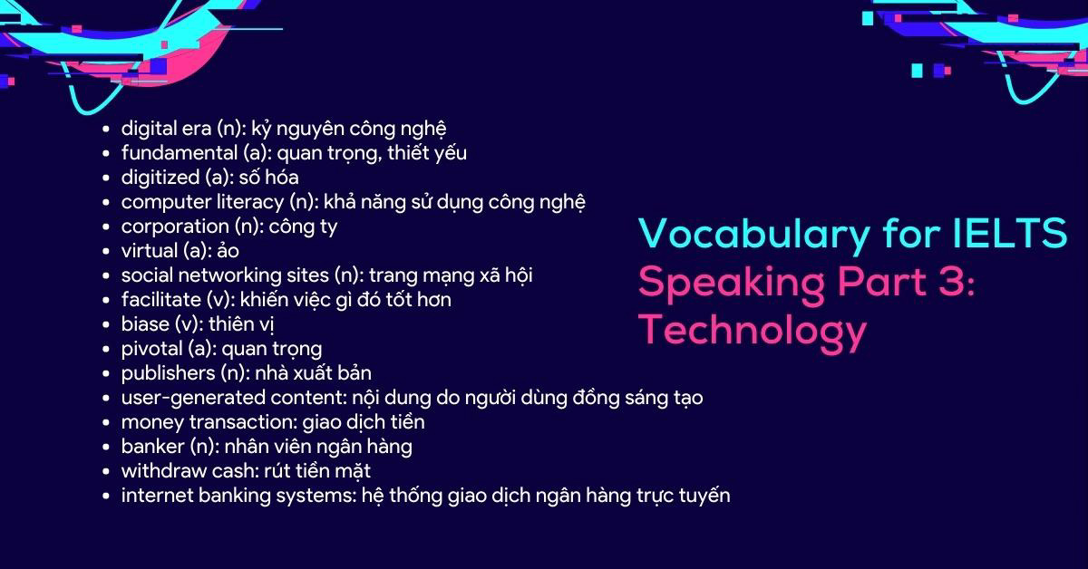 IELTS Speaking Part 3 - Topic: Technology