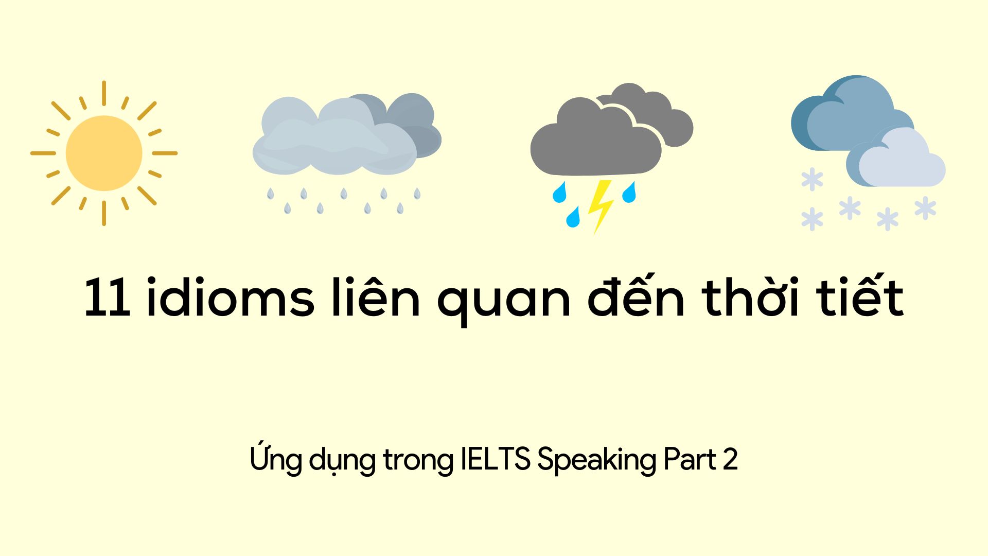 thanh ngu ve thoi tiet ung dung trong ielts speaking part 2