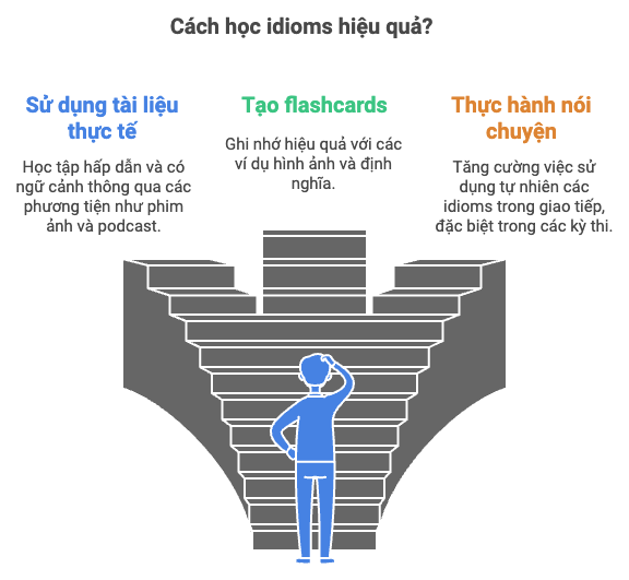 Đối với idioms