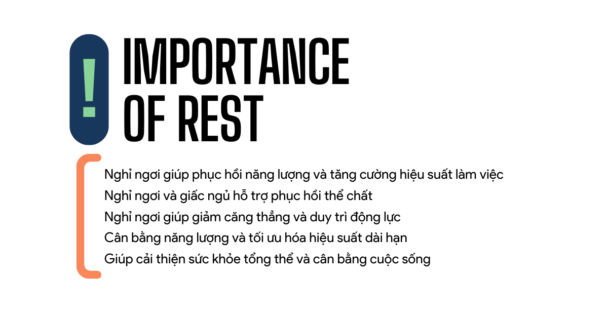 Tầm quan trọng của nghỉ ngơi