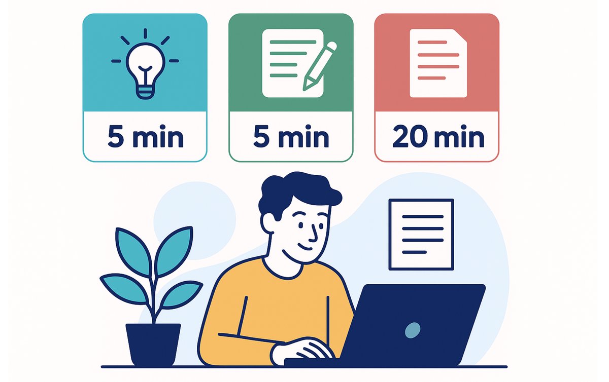 Ví dụ cho 1 cách ứng dụng kỹ thuật Timeboxing