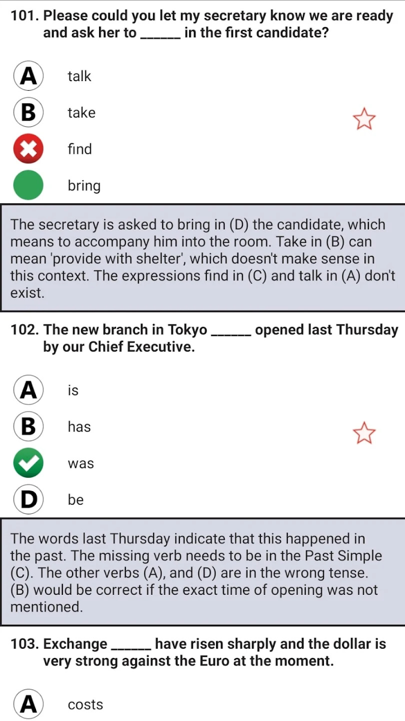 App 29 test Complet TOEIC