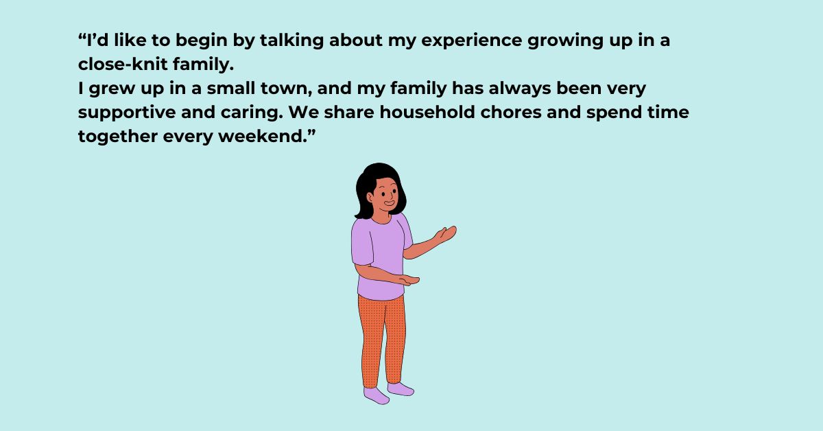 bài thuyết trình về gia đình bằng tiếng Anh - bài mẫu 2