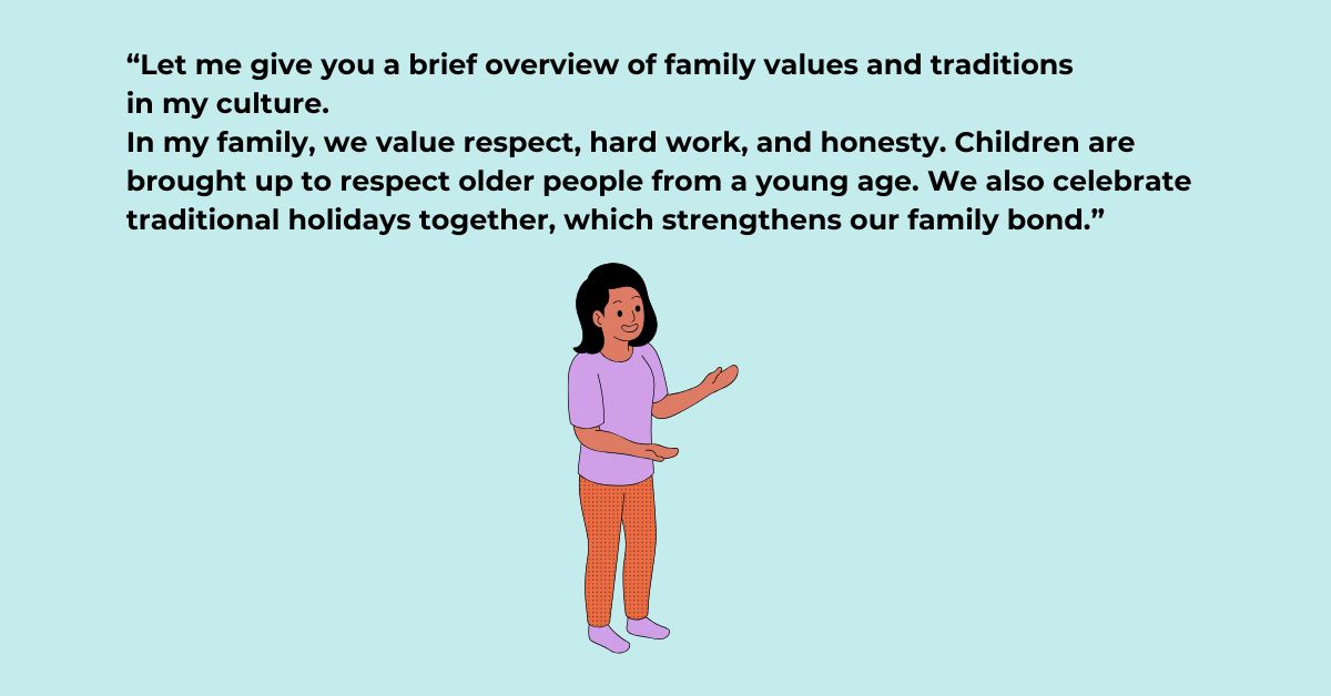 bài thuyết trình về gia đình bằng tiếng Anh - bài mẫu 4