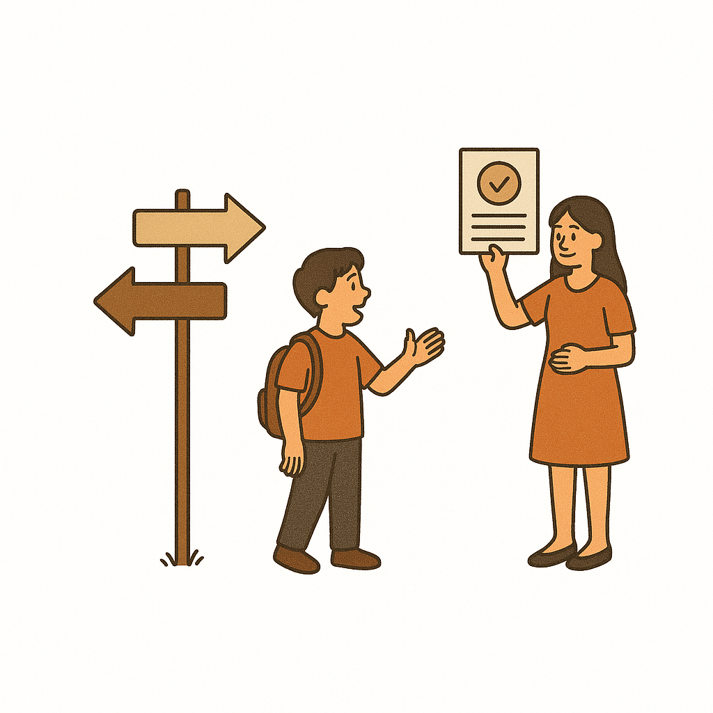 người học có quyền lựa chọn và được đánh giá công nhận sự tiến bộ