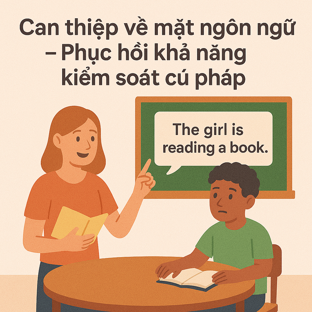 Can thiệp về mặt ngôn ngữ – Phục hồi khả năng kiểm soát cú pháp Can thiệp về mặt ngôn ngữ – Phục hồi khả năng kiểm soát cú pháp