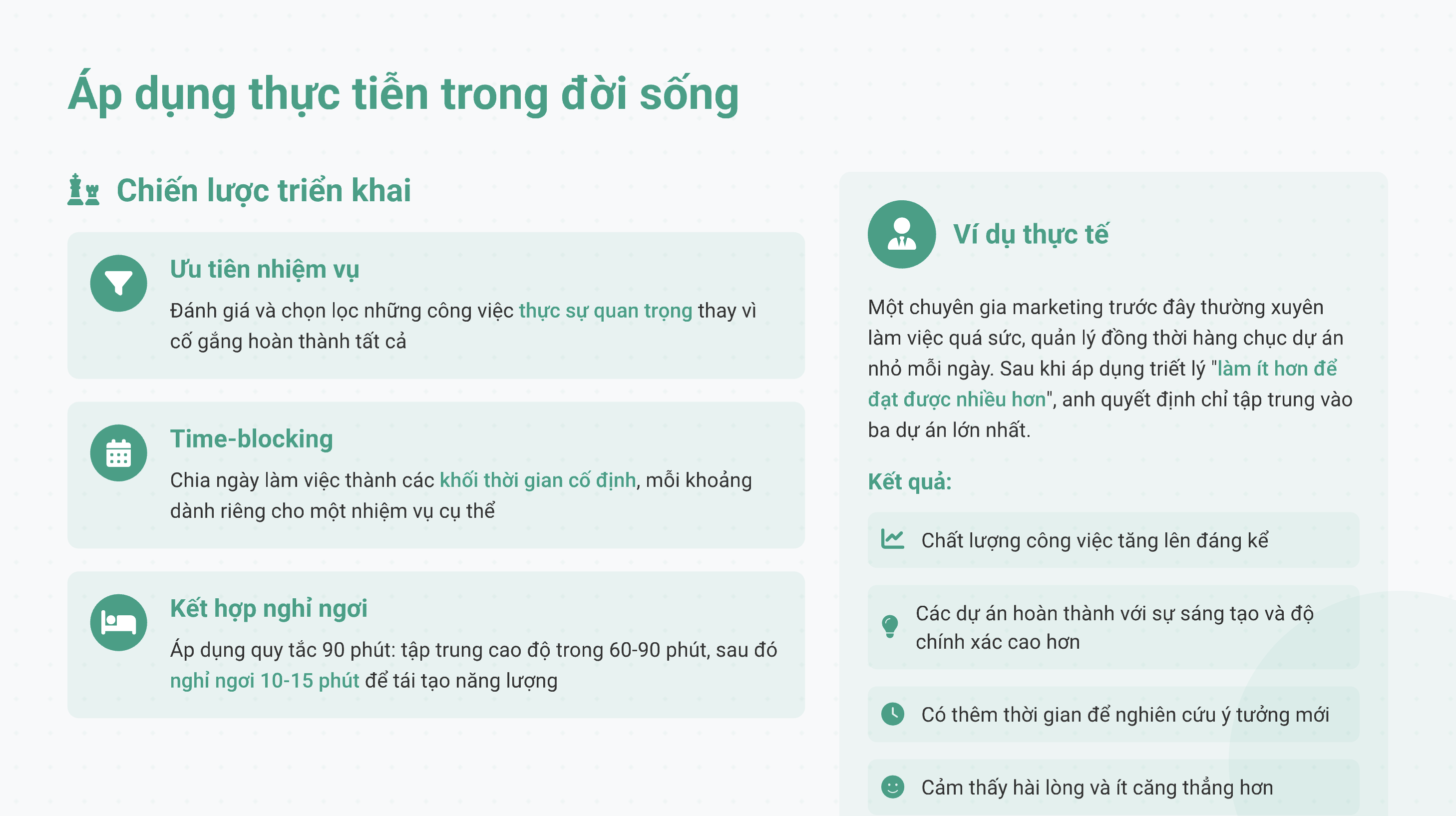 Cách thức nâng cao năng suất: Học tập bền vững với nguyên tắc “Slow Productivity” Cách thức nâng cao năng suất: Học tập bền vững với nguyên tắc “Slow Productivity”