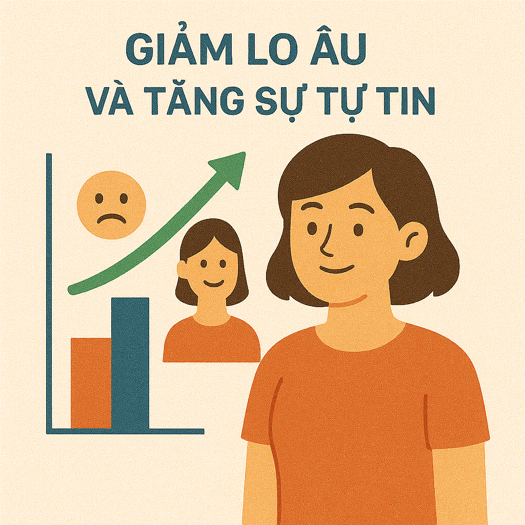 Giảm lo âu và tăng sự tự tin