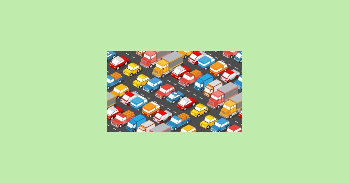 A large number of cars