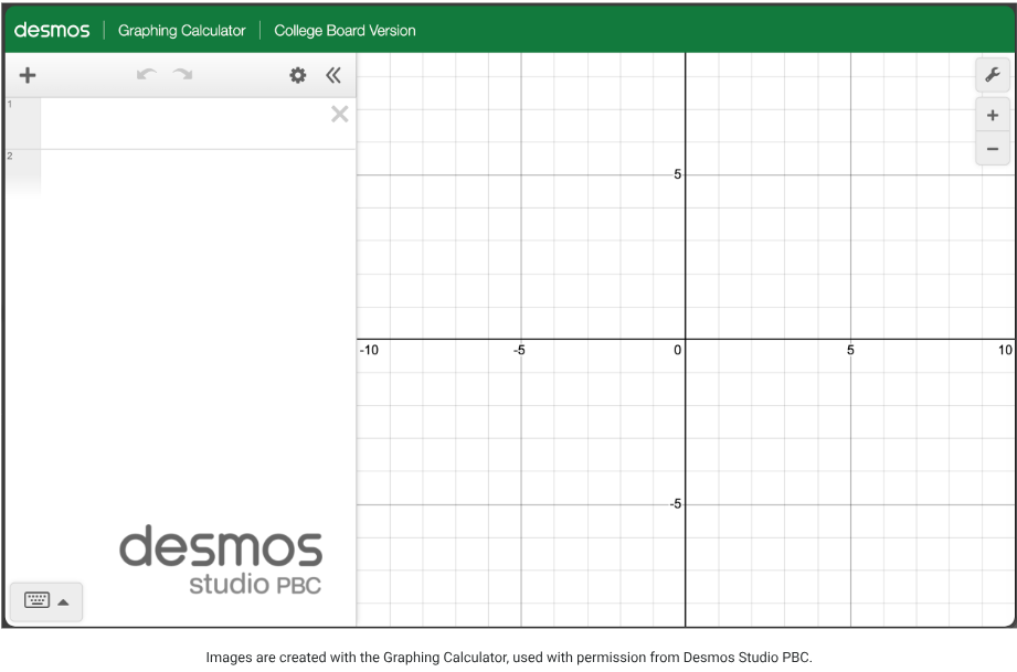 Fig. 3. Interface of the Desmos Graphing Calculator. (Source: [3])