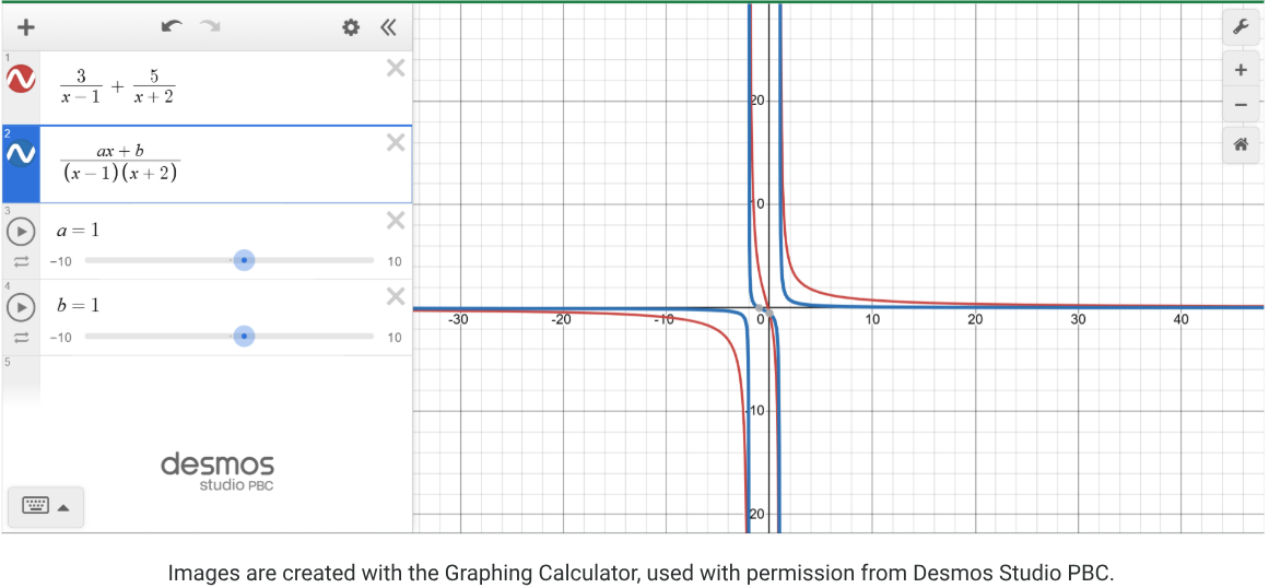 Fig. 9 Polynomials and slider on DESMOS Graphing Calculator (Source [5])