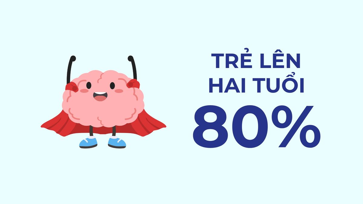 Trọng lượng não bộ của trẻ hai tuổi Trọng lượng não bộ của trẻ hai tuổi