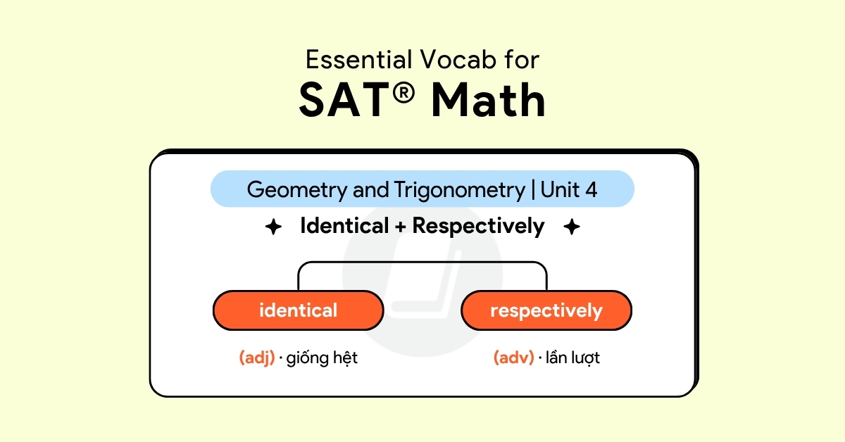 Identical Math Essential Vocab for SAT® Math - Geometry and Trigonometry | Unit 4 ...