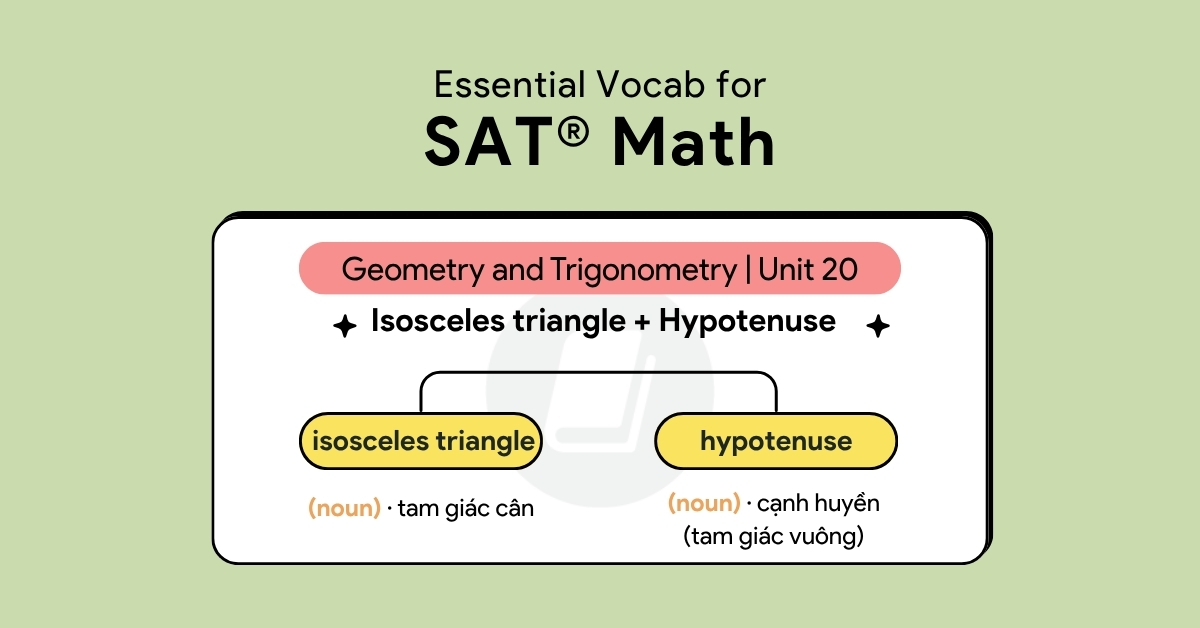 Sat Math Triangle Essential Vocab for SAT® Math - Geometry and Trigonometry | Unit 20 ...