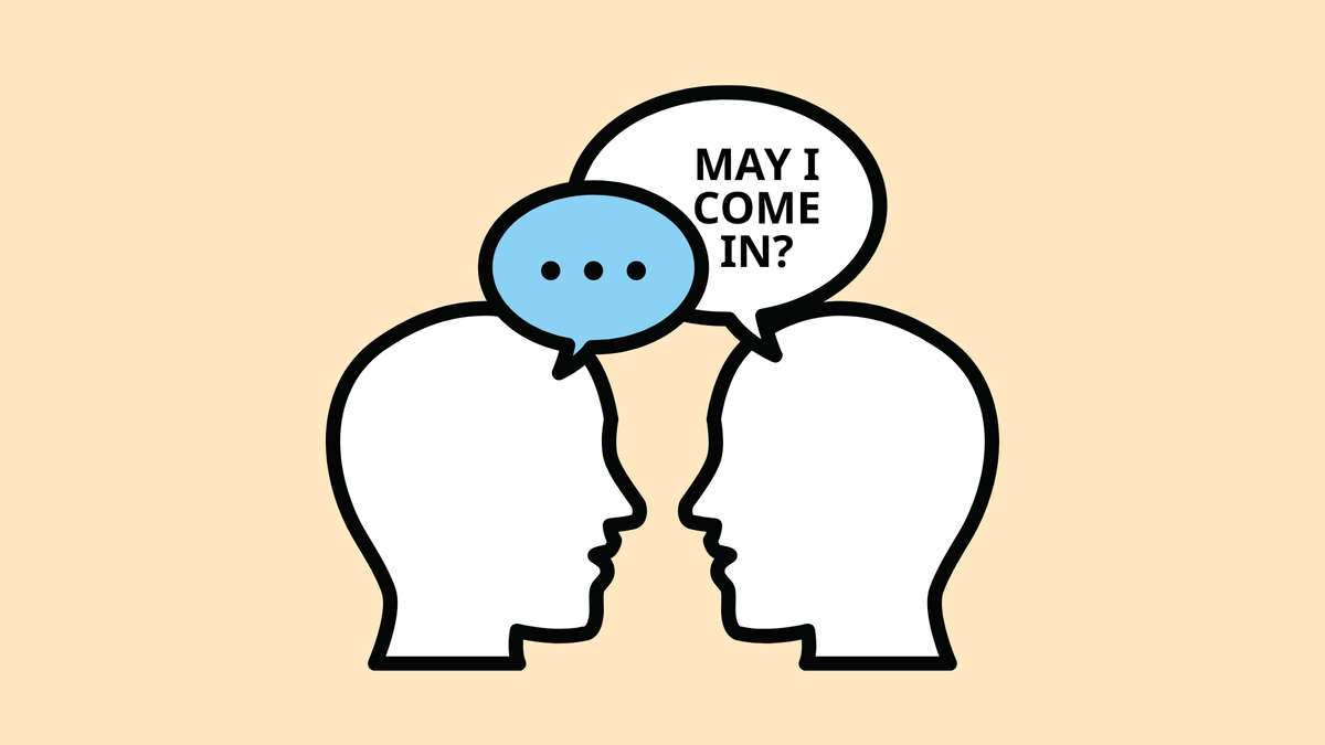 Mẫu hội thoại với “May I come in?” Mẫu hội thoại với “May I come in?”