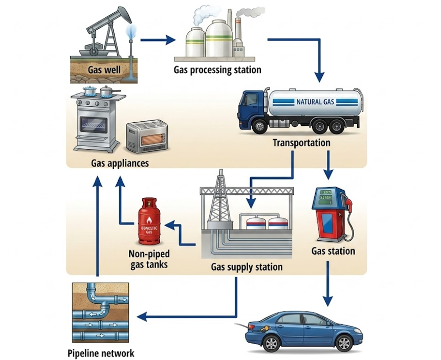 Natural gas distribution Natural gas distribution