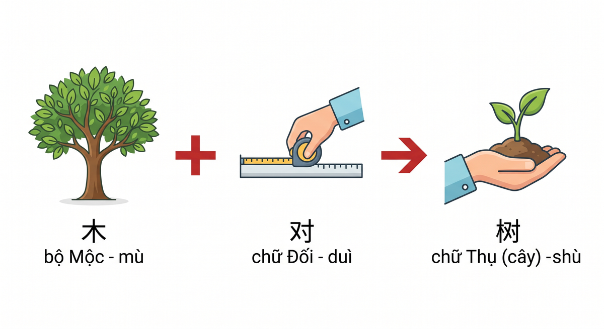 树 (shù)  cái cây&nbsp;