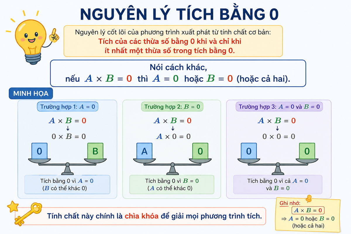 Minh họa nguyên lý tích bằng 0 Minh họa nguyên lý tích bằng 0