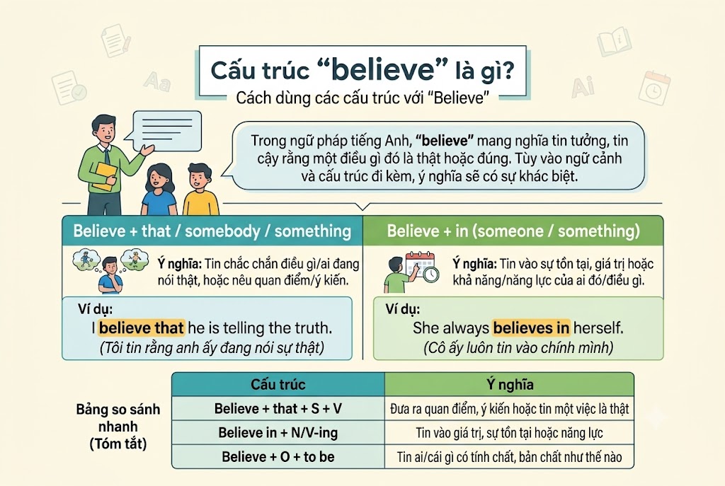 Cấu trúc believe