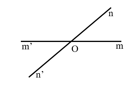 Vẽ góc đối đỉnh với góc mOn bằng 45° Vẽ góc đối đỉnh với góc mOn bằng 45°
